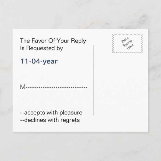 marinestrepen, vuurtoren, nautische bruiloft rsvp uitnodiging briefkaart (Achterkant)