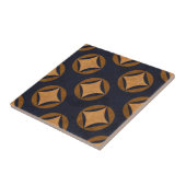  marinesultaat blauw Abstract geometrisch patroon Tegeltje (Zijkant)