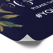 marinesyngebord trouwhashtag poster (Hoek)