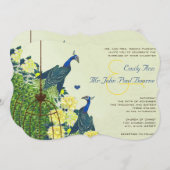  marinevlek en geel vogelkooi kaart (Voorkant / Achterkant)