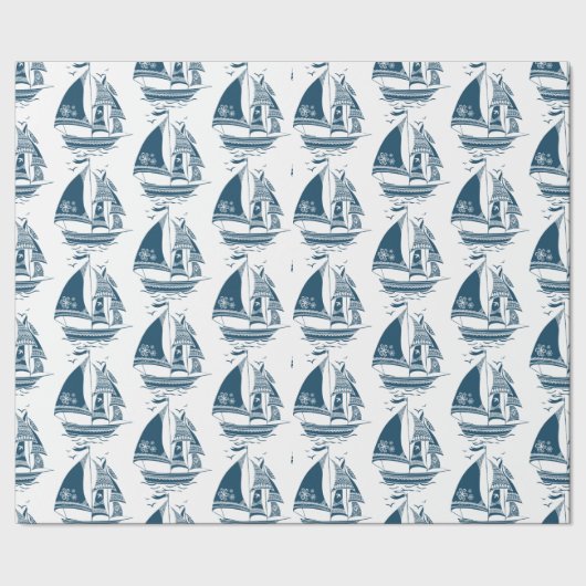 -marinevlekenrooster cadeaupapier (Zoom)