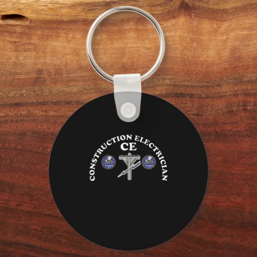 Marinewerij Seabee Construction Electricia Rating  Sleutelhanger (Voorkant)