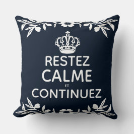 marinewitte olijftak frank : kalkkalk op kussen