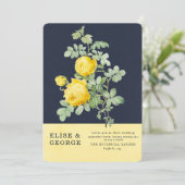 Marinewoud en Gele rozenroodbruin Kaart (Staand voorkant)