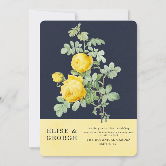 Marinewoud en Gele rozenroodbruin Kaart (Voorkant)