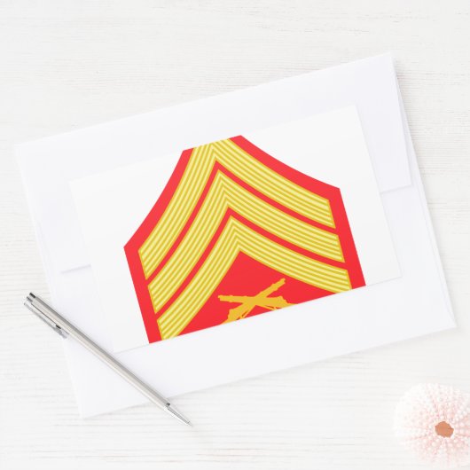 marinier rechthoekige sticker (Envelop)