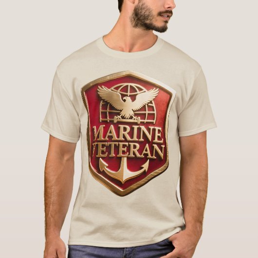 Marinier Veteraan T-shirt (Voorkant)