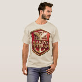Marinier Veteraan T-shirt (Voorkant volledig)