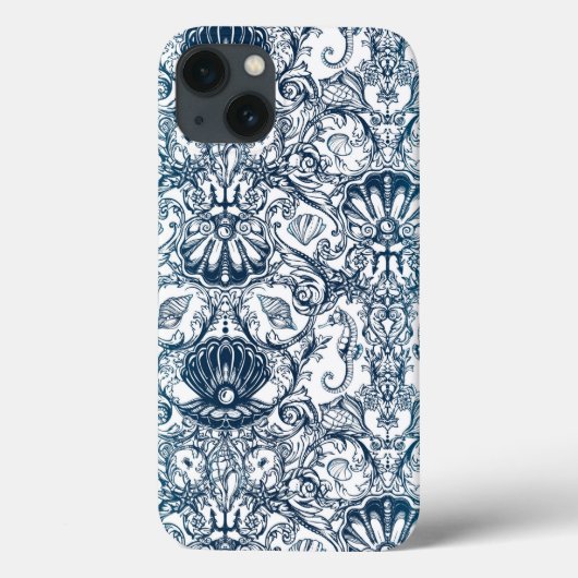 Marinière Vintage Patroon Case-Mate iPhone Case (Achterkant)