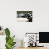 Mariniers die geweren schieten poster (Thuiskantoor)