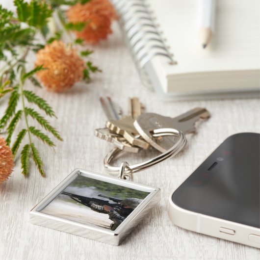 Mariniers die geweren schieten sleutelhanger (Zijkant)