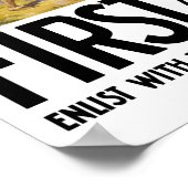 Mariniers - eerste in de strijd in Frankrijk Poster (Hoek)