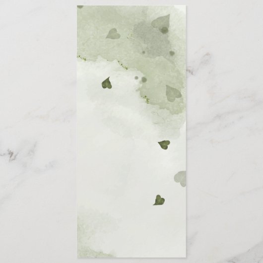 mariniers en stoffige blauwe bloemen griedig trouw menu (Achterkant)