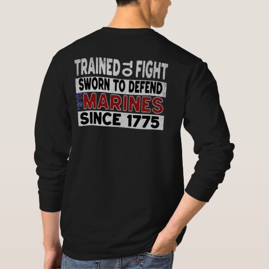 MARINIERS getraind om Longsleeve Shirt te bestrijd (Achterkant)