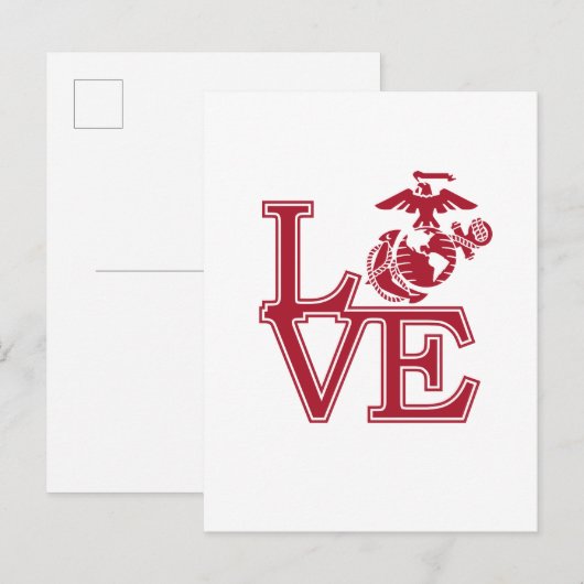 Mariniers houden van design feestdagenkaart (Voorkant / Achterkant)