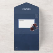 Mariniers, mariniers en Rozen gouden bruiloft All In One Uitnodiging (Buitenkant)