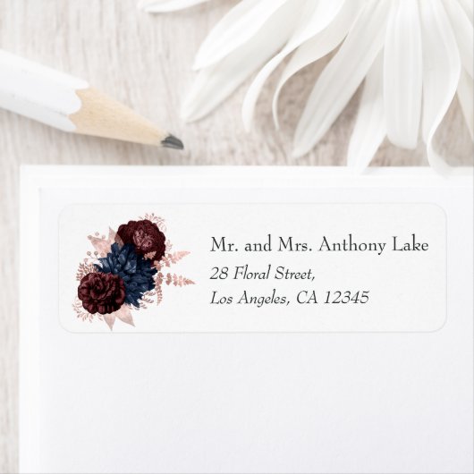 Mariniers, mariniers en Rozen gouden bruiloft Etiket (Insitu)