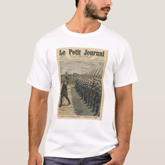 Mariniers op parade aan de review van de 14e t-shirt (Voorkant)