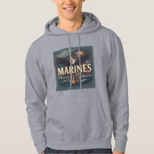 "Mariniers" over adelaar & vlag hoodie