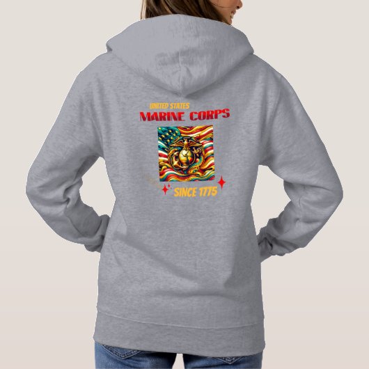 Mariniers sinds 1775 Hoodie (Achterkant)