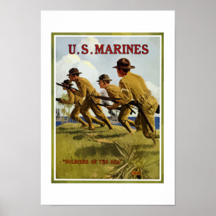 Mariniers — soldaten van het Zee Poster