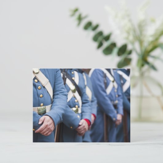 Mariniers uit de Amerikaanse burgeroorlog, militai Briefkaart (Staand voorkant)