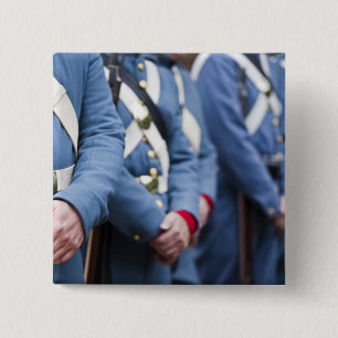 Mariniers uit de Amerikaanse burgeroorlog, militai Vierkante Button 5,1 Cm