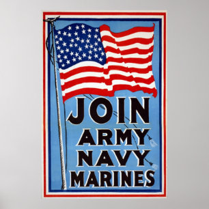 Mariniers van de marine~ Wereldoorlog Poster