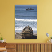 Mariniers verwachten de komst canvas afdruk (Insitu (Woonkamer))