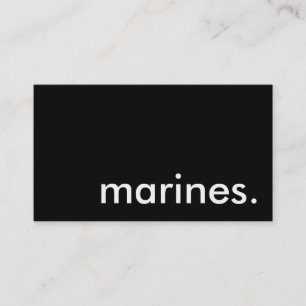 mariniers. visitekaartje