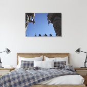 Mariniers wisselen tijdschriften om te vuren canvas afdruk (Insitu (Slaapkamer))