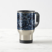 Mariniersblauw Camouflage Je naam Personaliseer Reisbeker (Voorkant rechts)