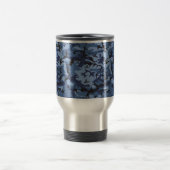 Mariniersblauw Camouflage Je naam Personaliseer Reisbeker (Center)