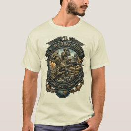 Marinierskorps in gevechtsshirt t-shirt