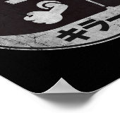 Mario Bullet Bill Distress Kanji Logo Poster (Hoek)