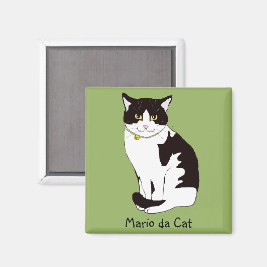 Mario da Cat Magneet (Voorkant / Achterkant)