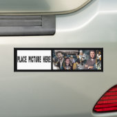 Mario Mosaic Bumpersticker w / Individuele foto (Op auto)