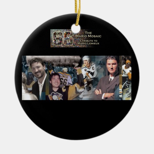 Mario Mosaic Ornament met individuele foto (Voorkant)