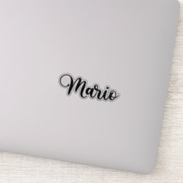 Mario Name - Handgeschreven kalligrafie Sticker