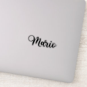 Mario Name - Handgeschreven kalligrafie Sticker