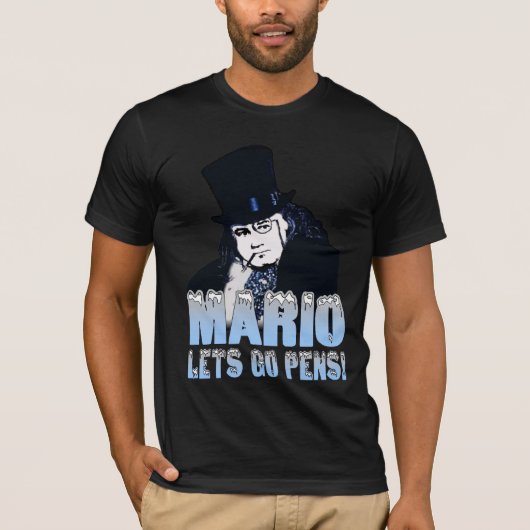 Mario Penguin Hockey T-shirt (Voorkant)