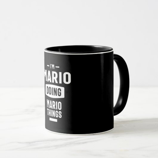 Mario Personalized Name Birthday Gift Mok (Voorkant rechts)