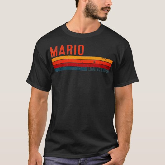 Mario Retro Limited Edition 80s 90s jongens T-shirt (Voorkant)
