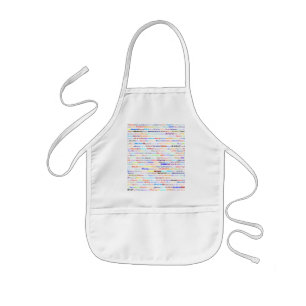 Mario Text Design II Kinder Apron Schort
