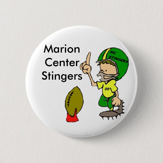 Marion Center Football Ronde Button 5,7 Cm (Voorkant)