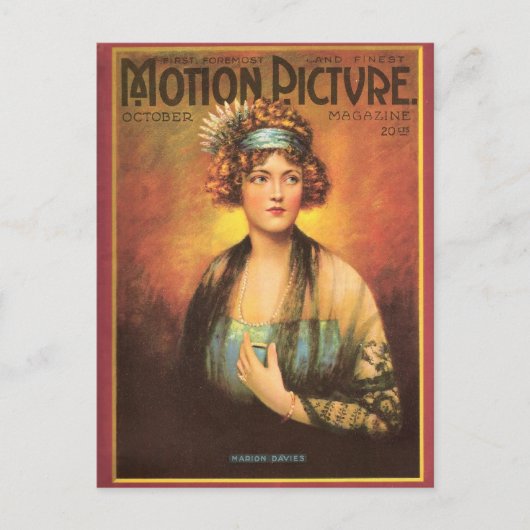 Marion Davies 1919  portret Briefkaart (Voorkant)