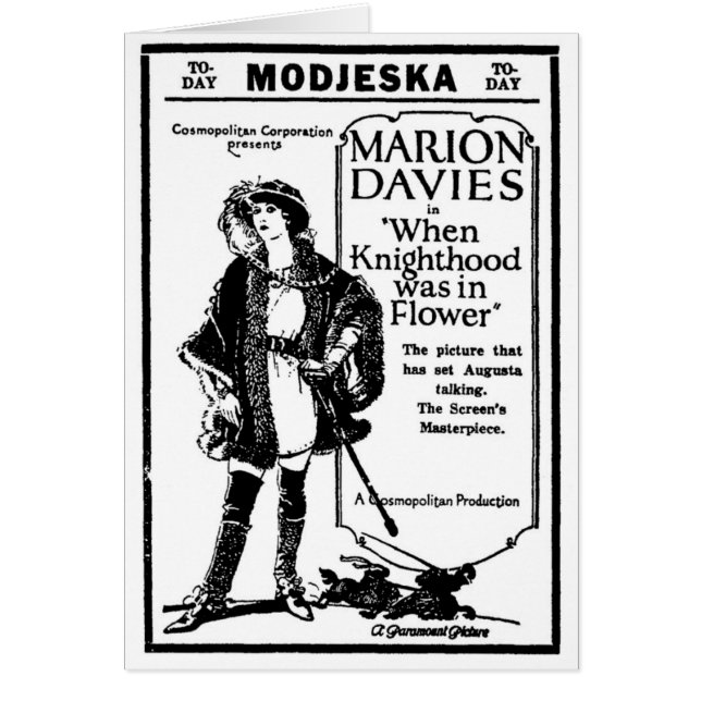 Marion Davies Knighthood Flower 1923 (Voorkant)