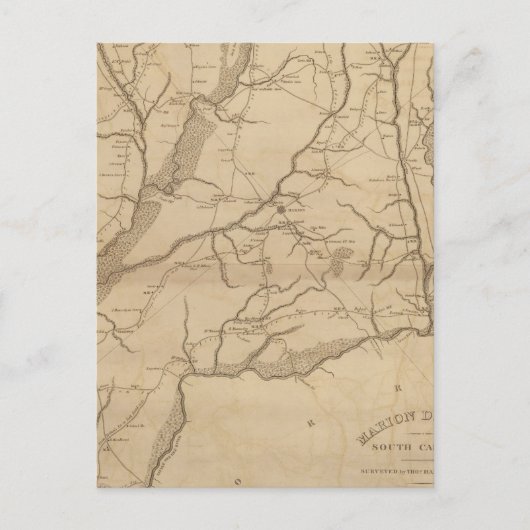 Marion District, South Carolina Briefkaart (Voorkant)