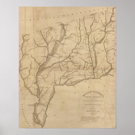 Marion District, South Carolina Poster (Voorkant)