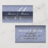 Marion en Marion Blue Visitekaartje (Voorkant / Achterkant)